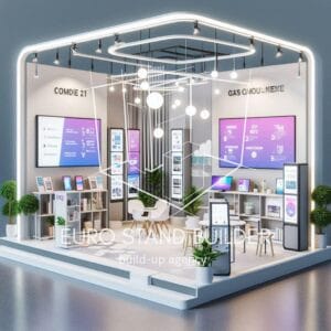 Tailored trade show booth designed to meet specific exhibitor needs
