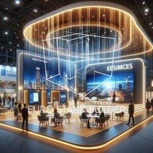 Premium exhibition booth designed for high-impact trade show presence