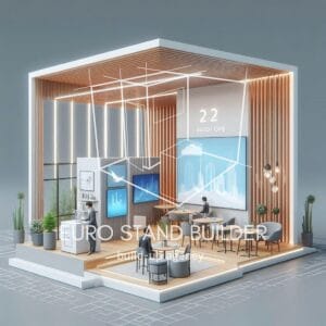 First-time exhibitor’s custom 3D booth design and build for trade show