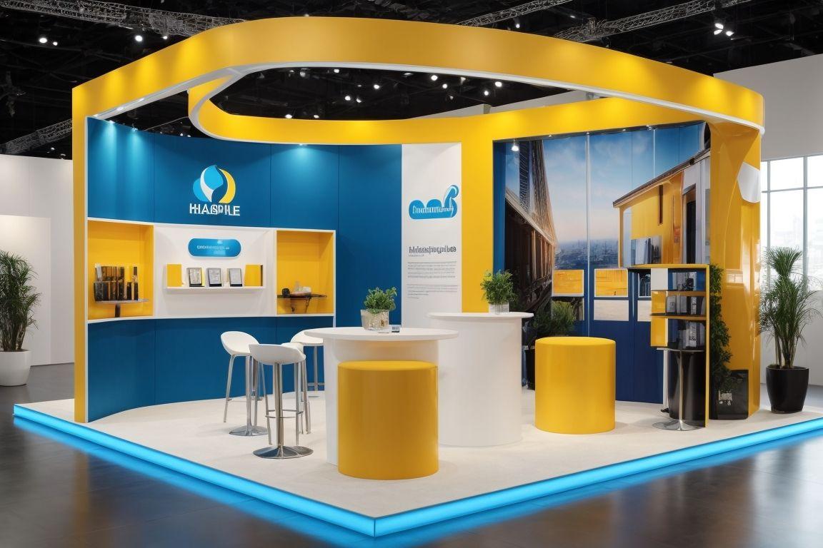 Reusable modular exhibition booth system designed for cost efficiency and exhibitor needs — Photo 1