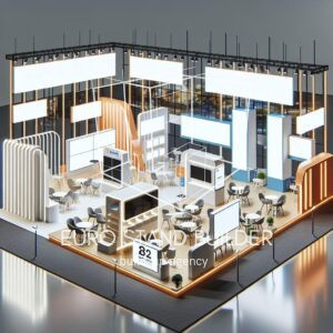 Modular booth design optimized for different venue layouts and spaces