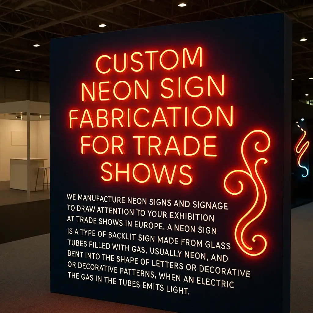 Custom Neon Sign Fabrication For Trade Shows