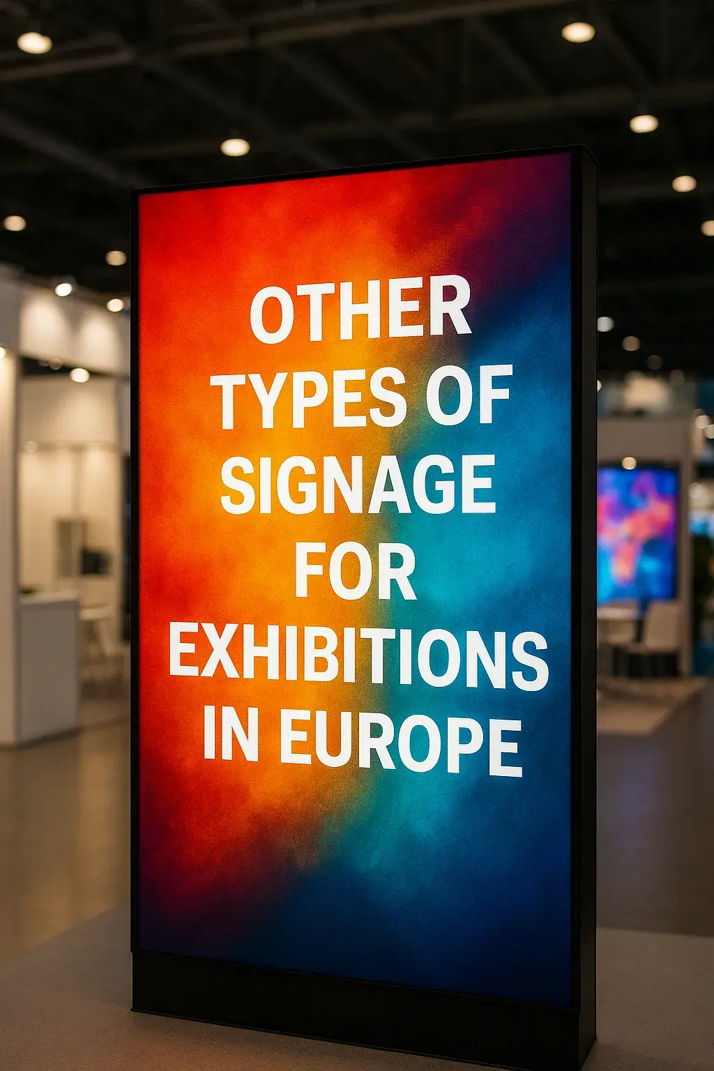 Various exhibition signage options including neon signs used across Europe — Photo 4