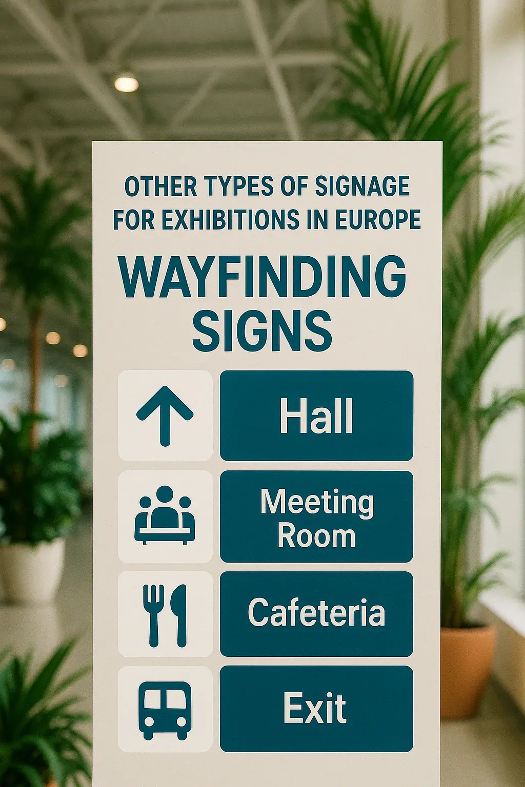 Various exhibition signage options including neon signs used across Europe — Photo 6