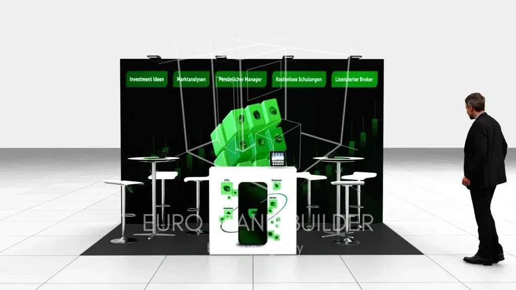 Small Inlane Booth Rental: Size 2*4 (8 m²) - visualisation 1