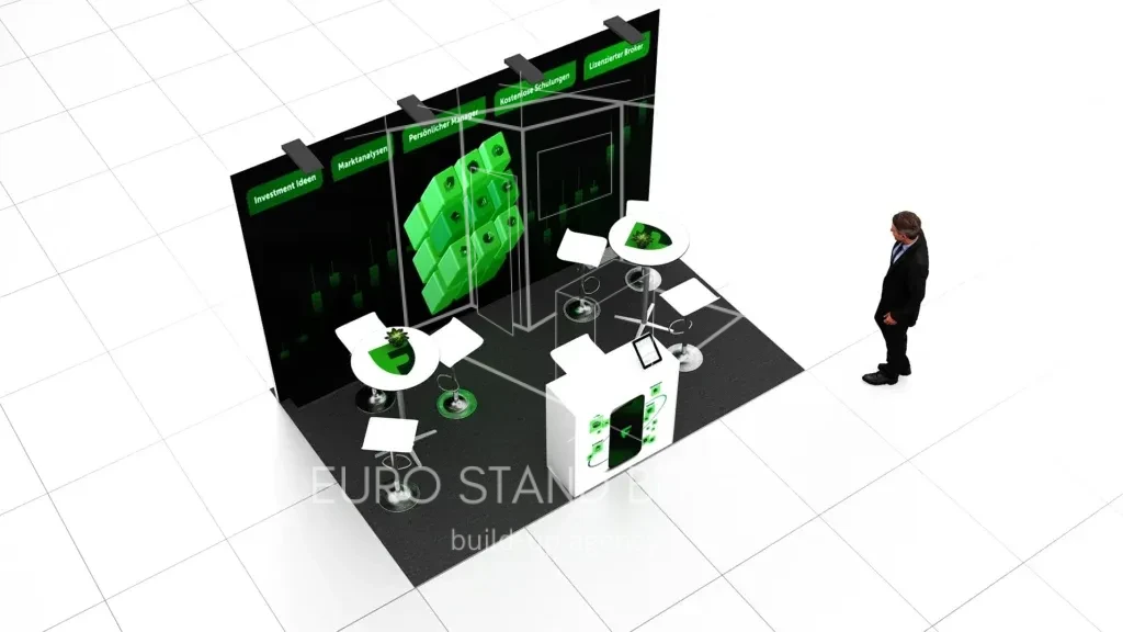 Small Inlane Booth Rental: Size 2*4 (8 m²) - visualisation 3