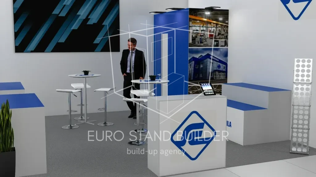 One Side Open Booth Rental: Size 5*5 (25 m²) - visualisation 8