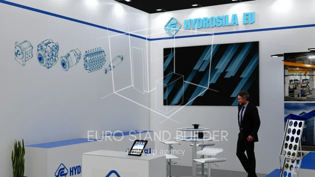 One Side Open Booth Rental: Size 5*5 (25 m²) - visualisation 4