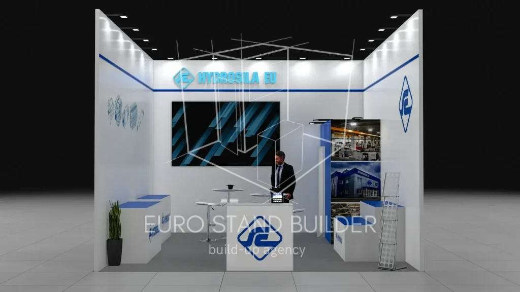 One Side Open Booth Rental: Size 5*5 (25 m²) - visualisation 3