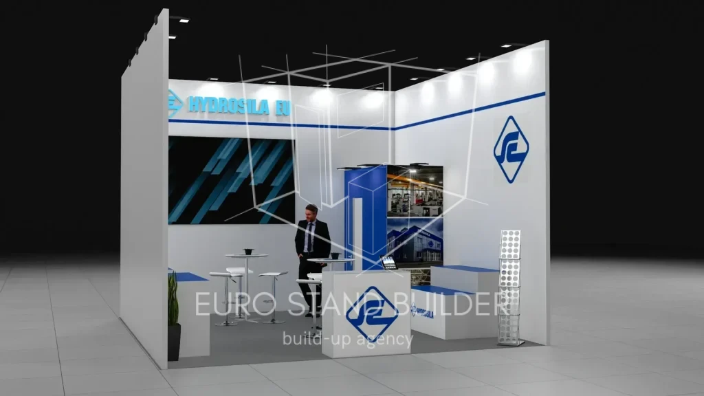 One Side Open Booth Rental: Size 5*5 (25 m²) - visualisation 2