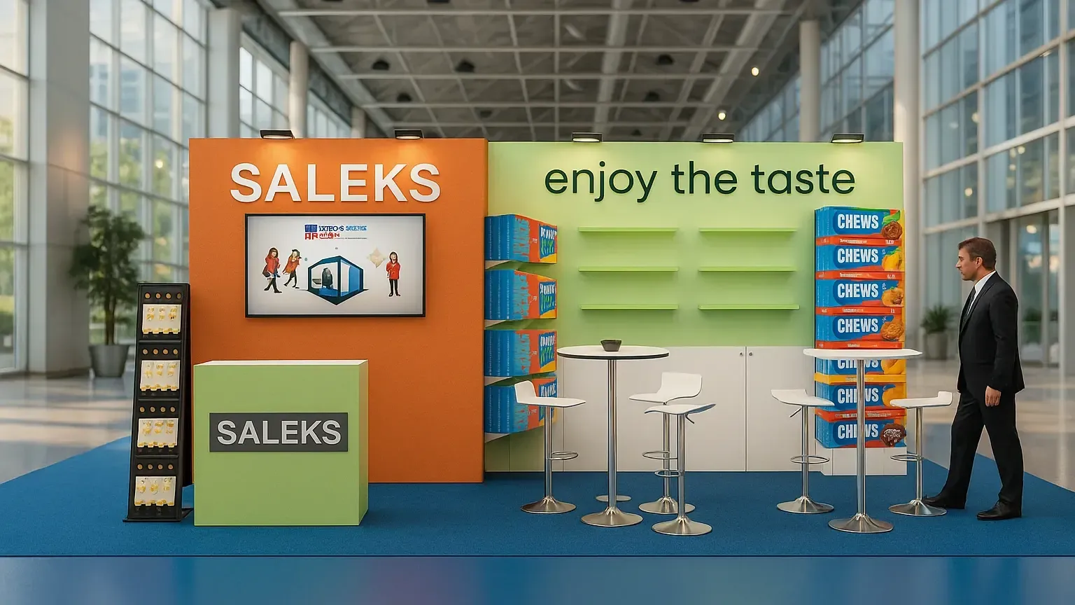 Inline Booth Rental: Size 3*6 (18 m²)