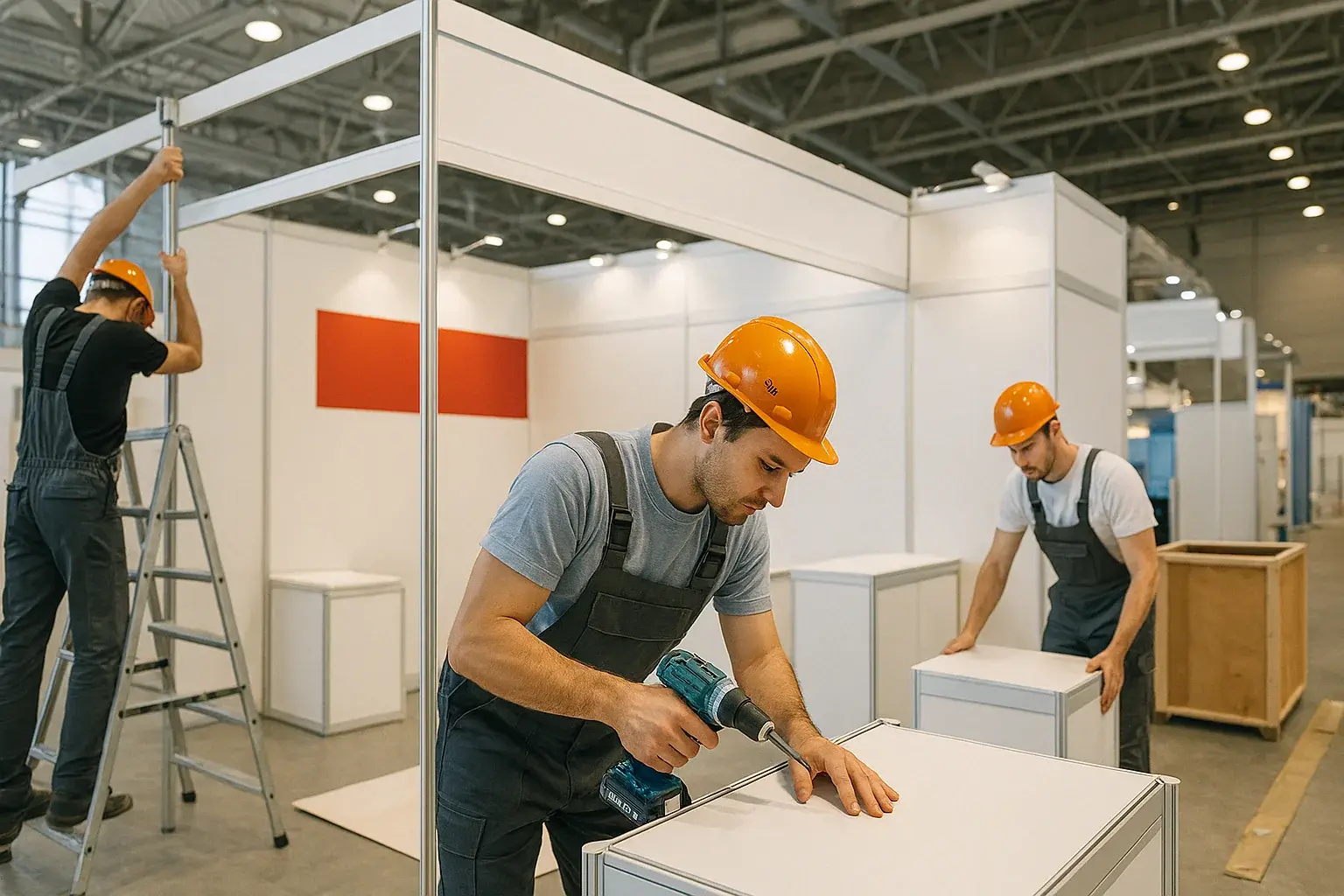 Exhibition booth with full assembly and dismantling service included