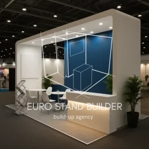 Bespoke exhibition stand concept tailored for impactful trade show presence