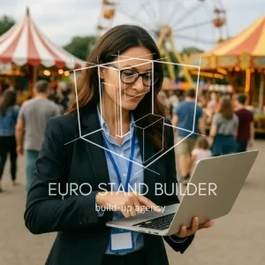 On-site project management ensuring smooth exhibition booth execution