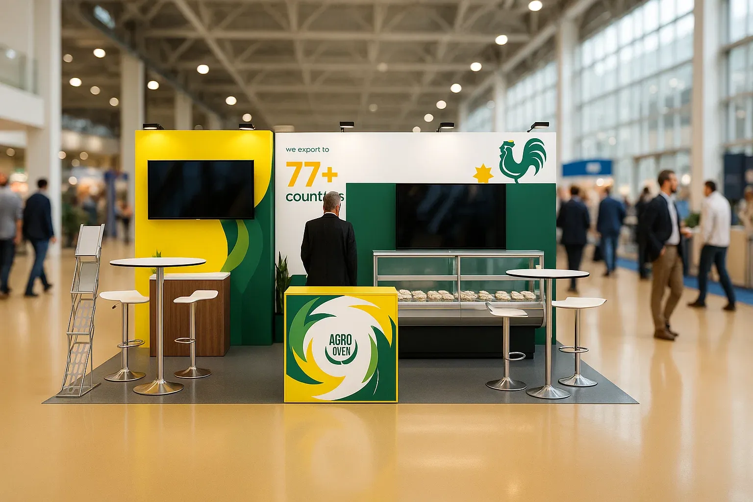 Inline Modular Booth Rental: Size 5*5 m²