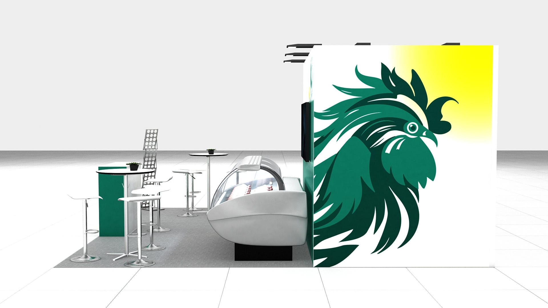 Inline Modular Booth Rental: Size 5*5 m² - Image 6