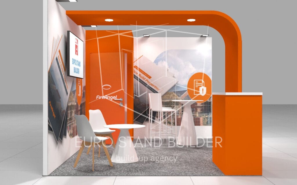 Rental of Corner Booth with Storage Room: Size 3*4 m² - visualisation 0