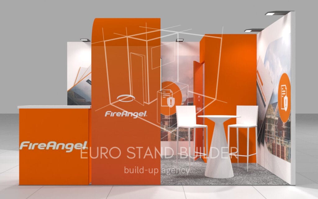 Rental of Corner Booth with Storage Room: Size 3*4 m² - visualisation 3