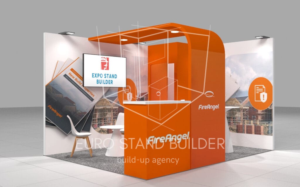 Rental of Corner Booth with Storage Room: Size 3*4 m² - visualisation 2