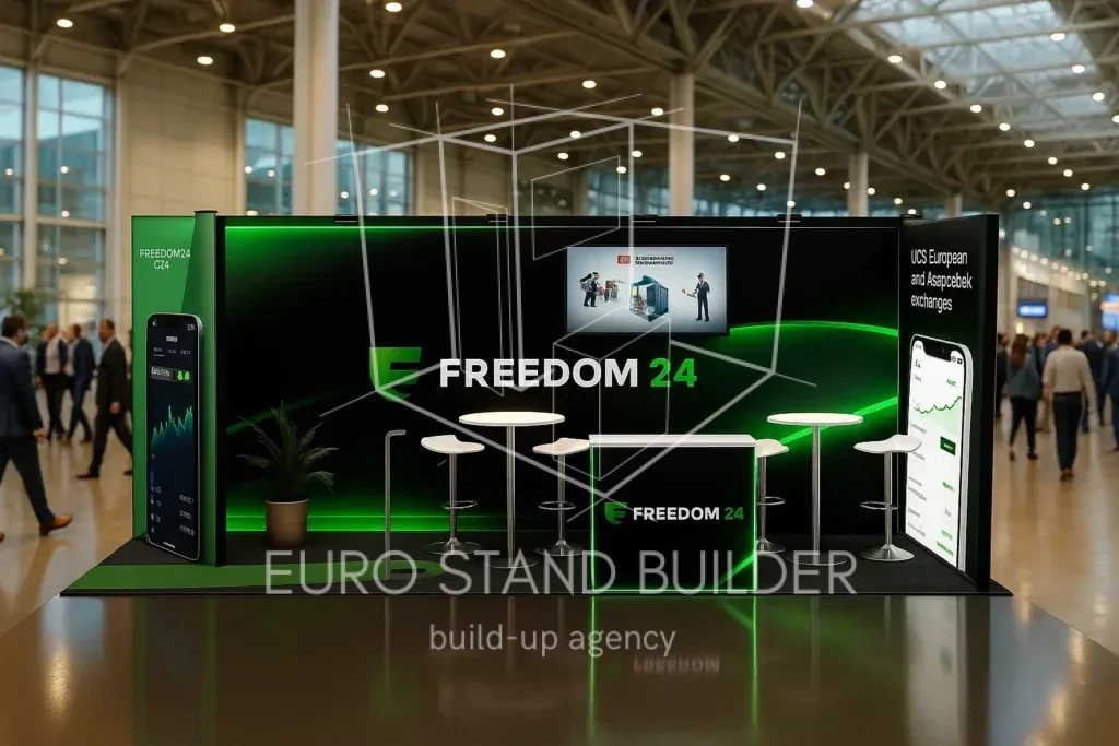 Alquiler de stand modular en esquina:<br> tamaño 6 x 2 m² - visualisation 0