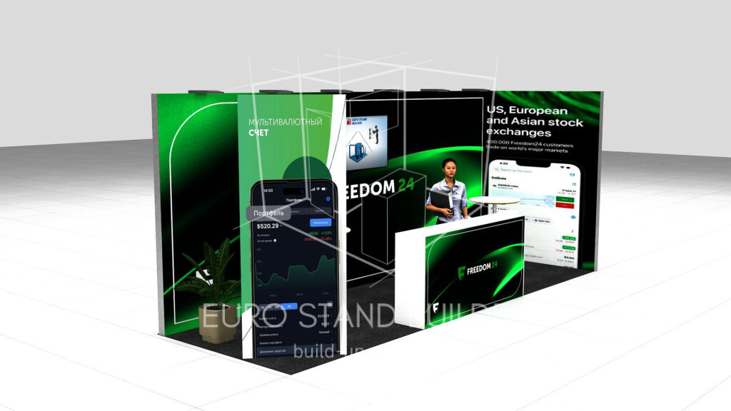 Coner Modular Stand Rental: Size 6*2 m² - visualisation 0
