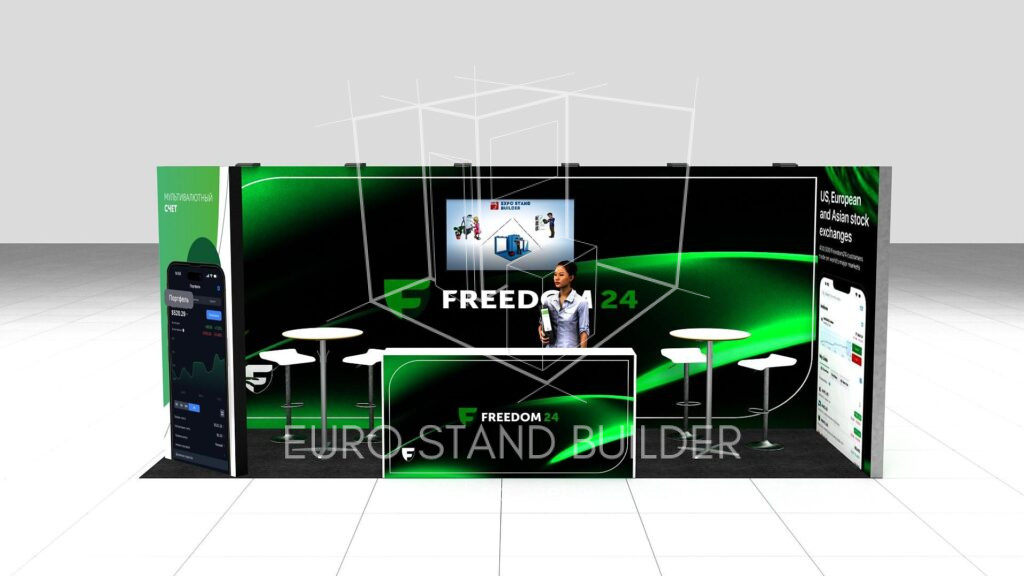 Coner Modular Stand Rental: Size 6*2 m² - visualisation 3