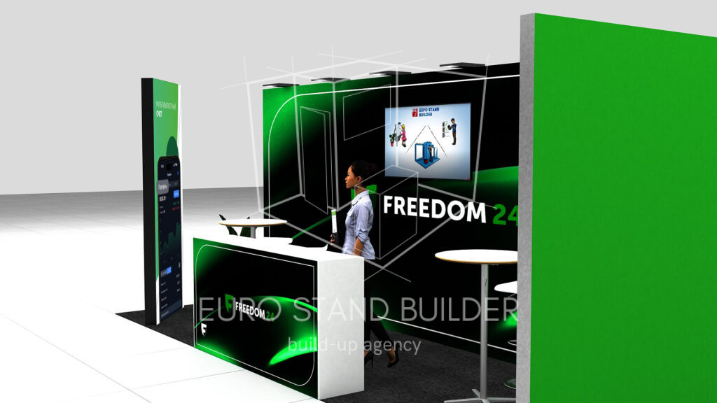 Coner Modular Stand Rental: Size 6*2 m² - visualisation 2