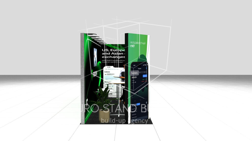 Coner Modular Stand Rental: Size 6*2 m² - visualisation 1