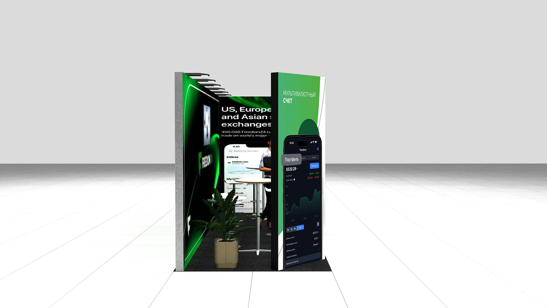 Coner Modular Stand Rental: Size 6*2 m² - Image 3