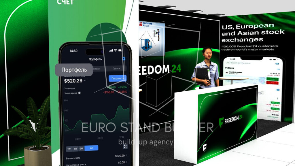 Coner Modular Stand Rental: Size 6*2 m² - visualisation 4