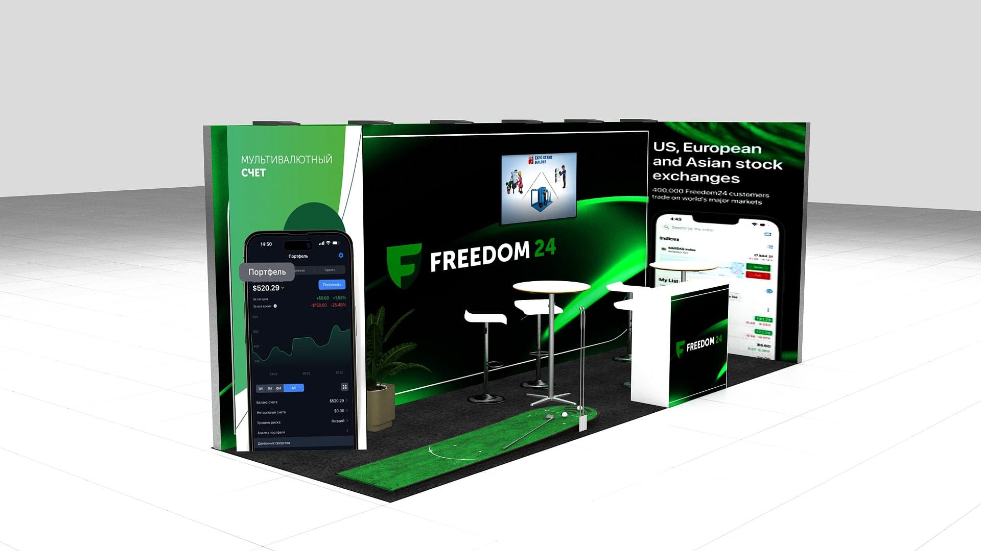Coner Modular Stand Rental: Size 6*2 m² - Image 2