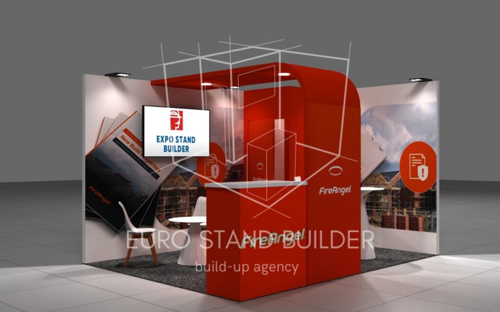 Rental of Corner Booth with Storage Room: Size 3*4 m² - visualisation 2