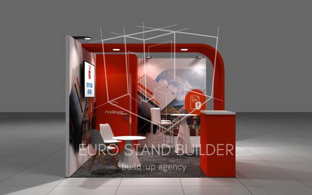 Rental of Corner Booth with Storage Room: Size 3*4 m² - visualisation 0