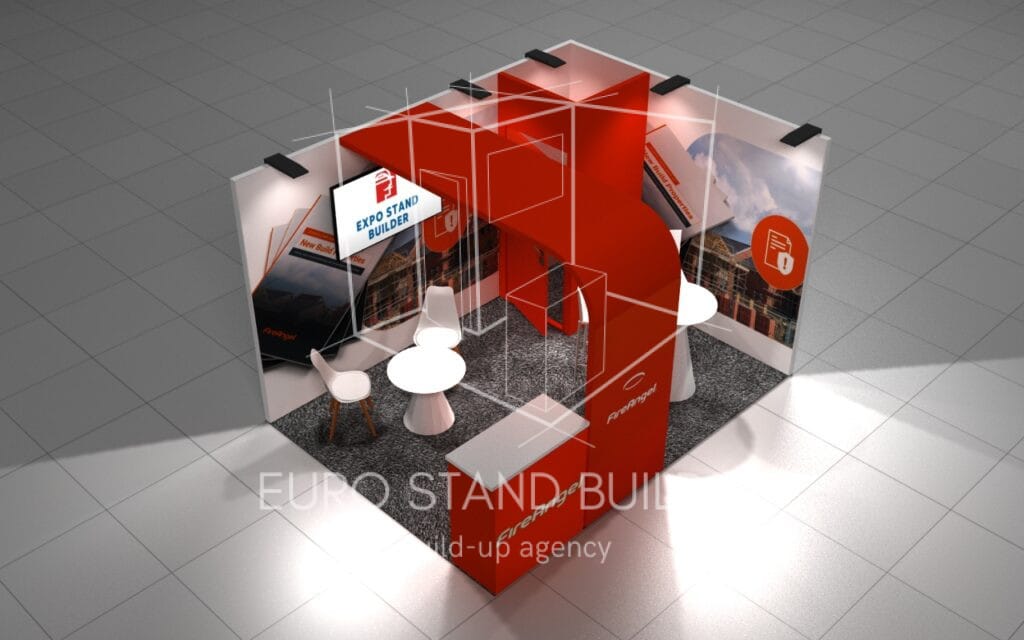 Rental of Corner Booth with Storage Room: Size 3*4 m² - visualisation 4
