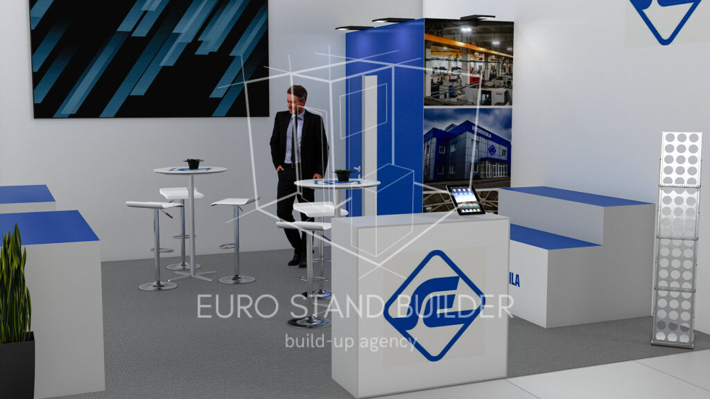 One Side Open Booth Rental: Size 5*5 m² - visualisation 8