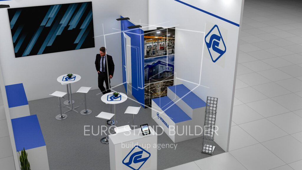 One Side Open Booth Rental: Size 5*5 m² - visualisation 6