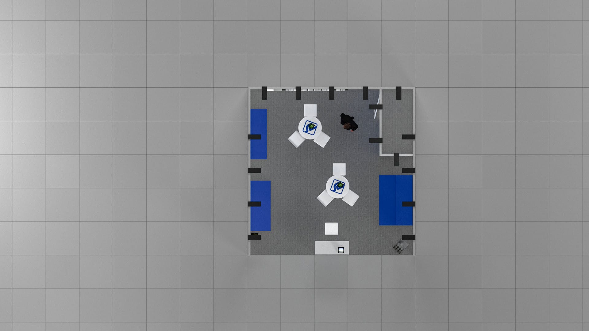 One Side Open Booth Rental: Size 5*5 m² - Image 7