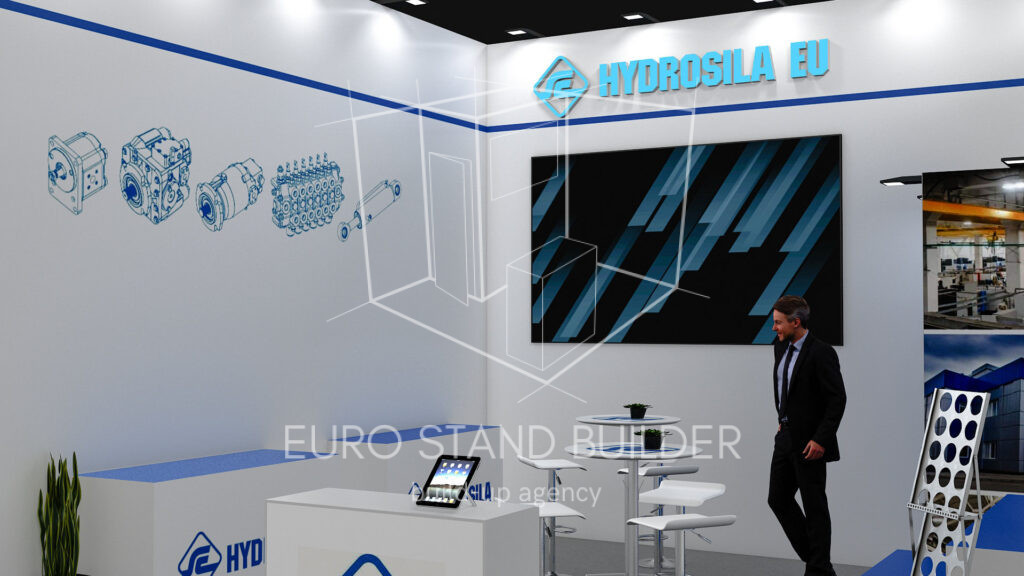 One Side Open Booth Rental: Size 5*5 m² - visualisation 4