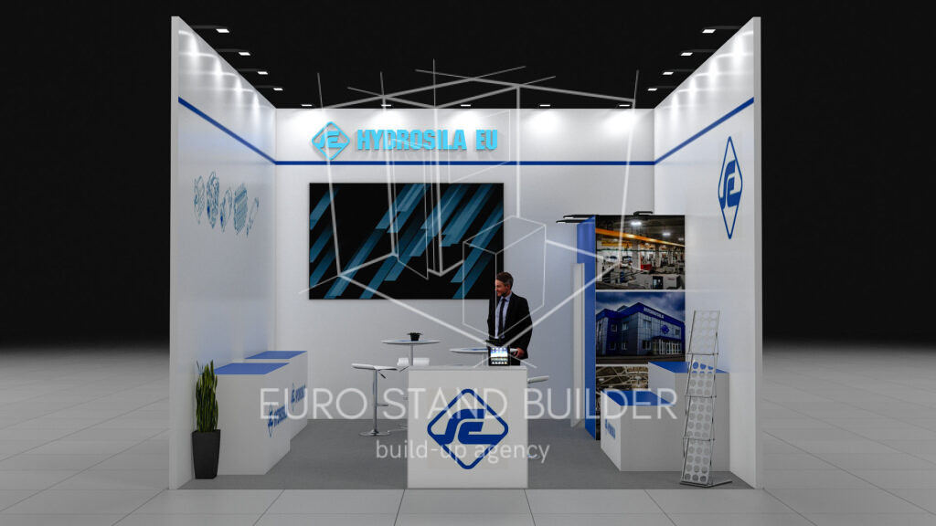 One Side Open Booth Rental: Size 5*5 m² - visualisation 3