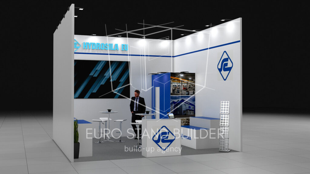 One Side Open Booth Rental: Size 5*5 m² - visualisation 2