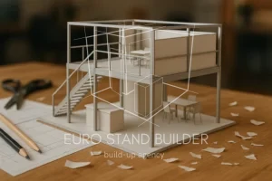 two-story display