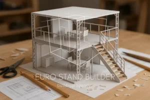 double-decker booth mock-up