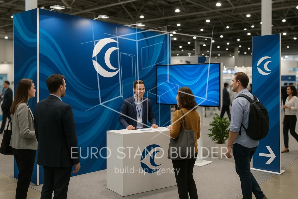 Trade show graphics emphasizing clear and consistent brand identity