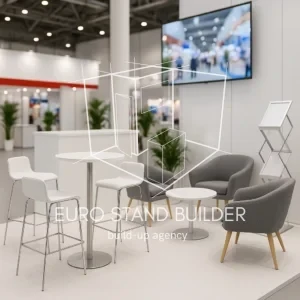 Custom trade show furniture designed to enhance booth functionality and visual appeal — Photo 2