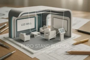 custom trade show booth mock up