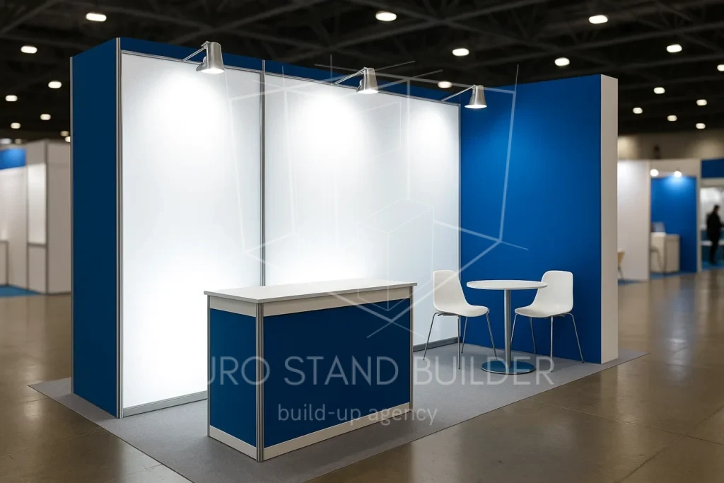 Sustainable exhibition booth frames and components made from eco-friendly materials