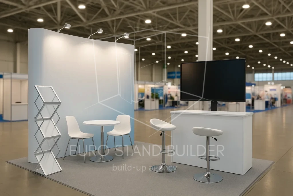 Modular booth design optimized for different venue layouts and spaces