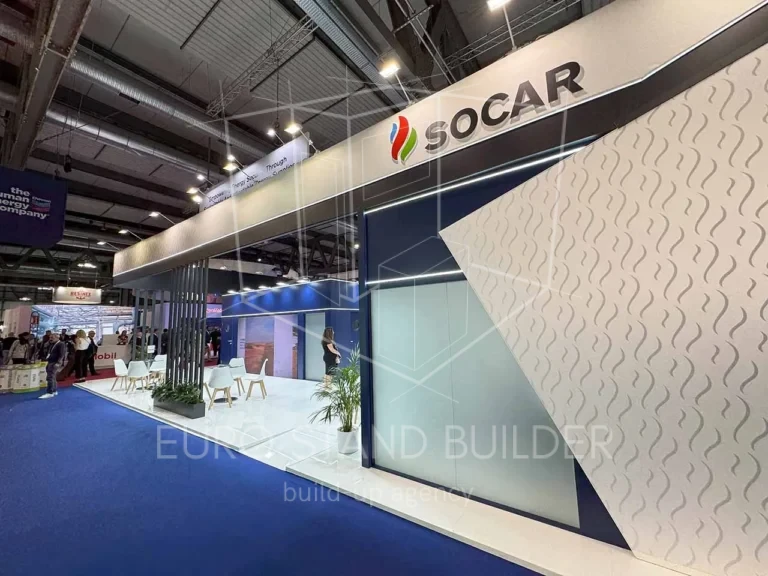 Turnkey exhibition stand project in Milan, Italy – designed and delivered by Euro Stand Builder.
