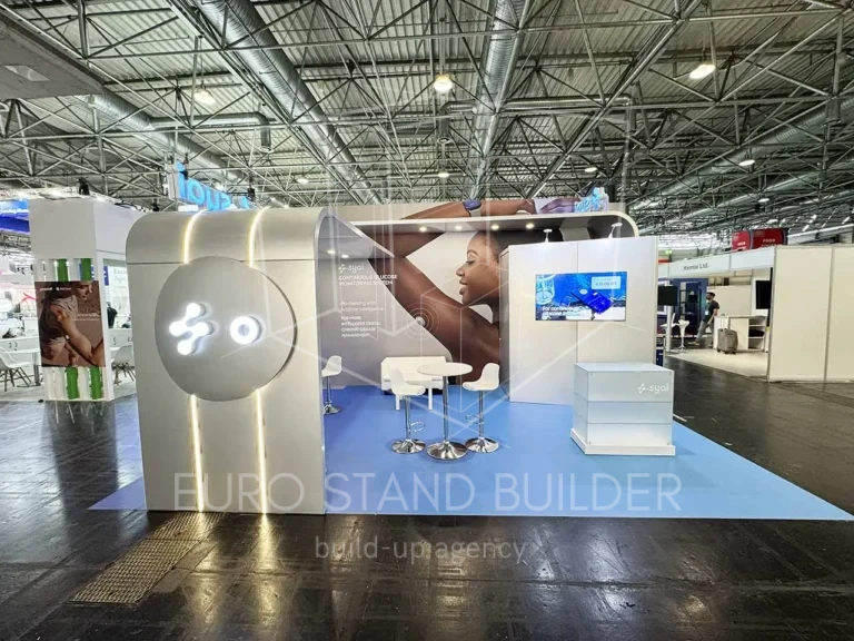 Trade show booth delivered in Vienna, Austria – Euro Stand Builder’s experience ensures flawless execution.