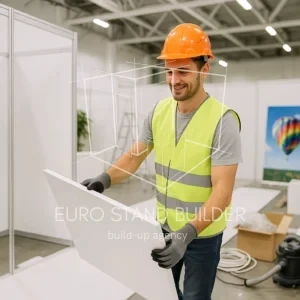 Careful exhibition stand dismantling with clean venue handover